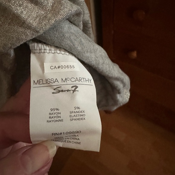 Melissa McCarthy Seven7 tunic empire waist long cuffed sleeves NWOT, v-neck 1X - Picture 6 of 10